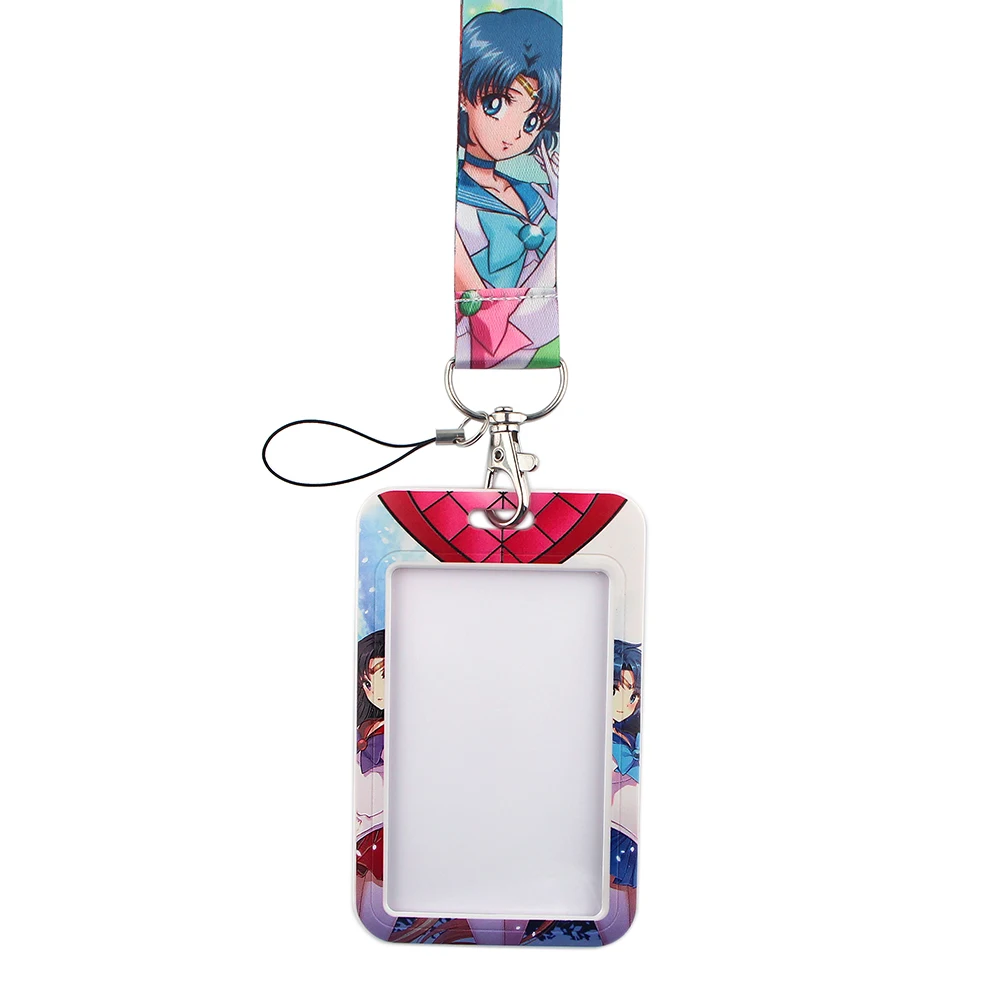 

HJ171 Beautiful Girl Fashion Lanyard USB ID Card Badge Holder Mobile Belt Lanyard Mobile Phone Accessories Birthday Gift