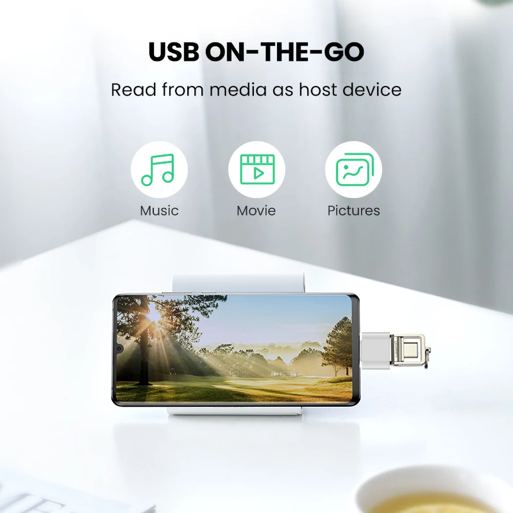 Kebidu Переходник USB Мама в папа Type C зарядное устройство OTG адаптер 2 1 для телефонов