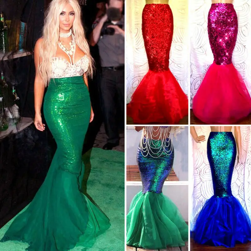 

Women Bandage Sleeveless Evening Party Cocktail Dress Sequin Cosplay