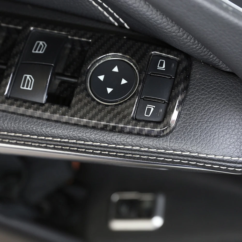Стеклоподъемный переключатель из карбона ABS для Mercedes-Benz A B C E GLE GLA CLA GLK Class W176 W204 W212