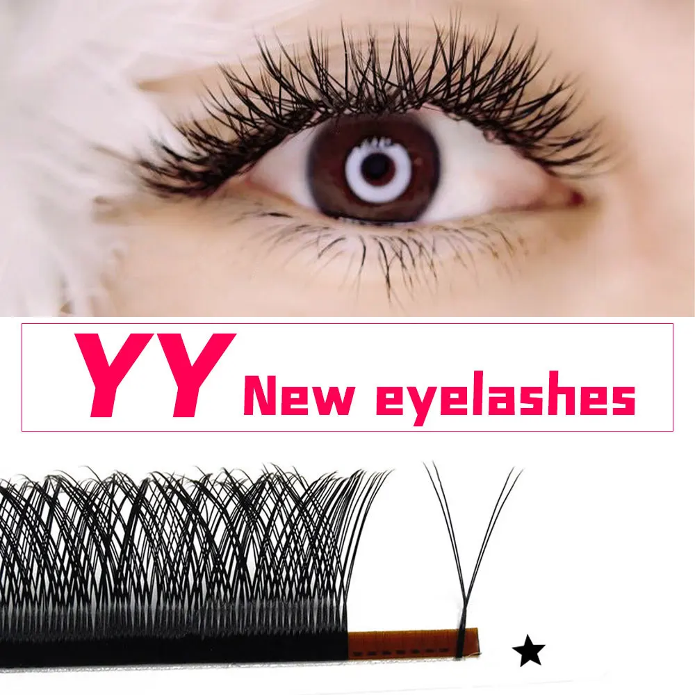 

Abonnie YY Air Eyelashes Extension d curl Fast Fanning Eyelashes Premium Y-shaped Brazilian Lashes 2D Premade Volume Fans Cilios