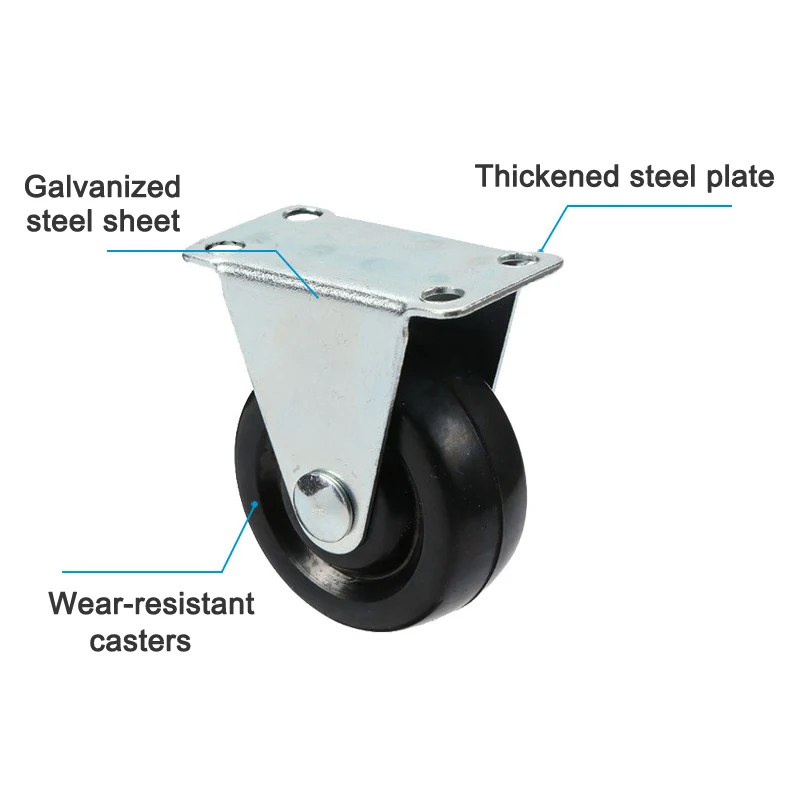 Роликовые колеса резиновые вращающиеся фиксированные сверхпрочные для мебели
