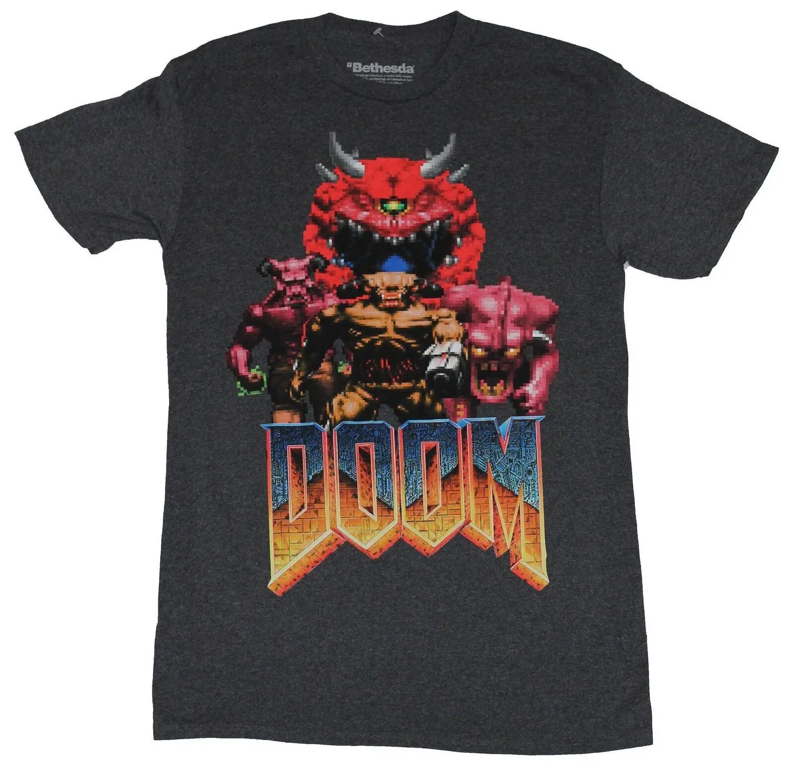 Футболка Doom Bethesda Мужская/Женская оригинальная модная рубашка унисекс с надписью