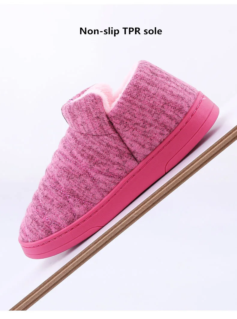 Домашние тапочки Wo для мужчин s и теплые хлопковые домашние туфли удобные слипоны