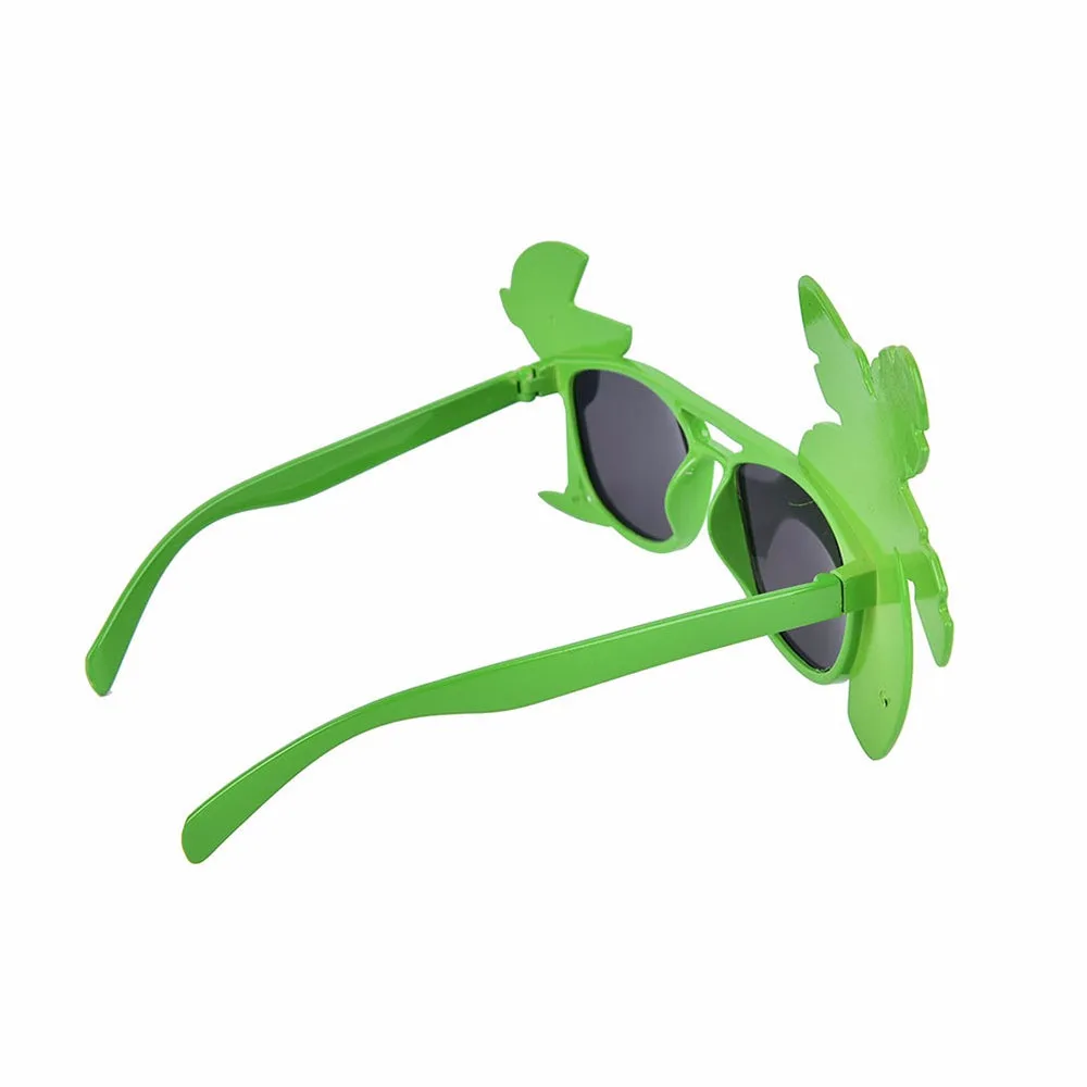 1 шт. Гавайские очки Фламинго солнцезащитные Неон с оригинальным изображением