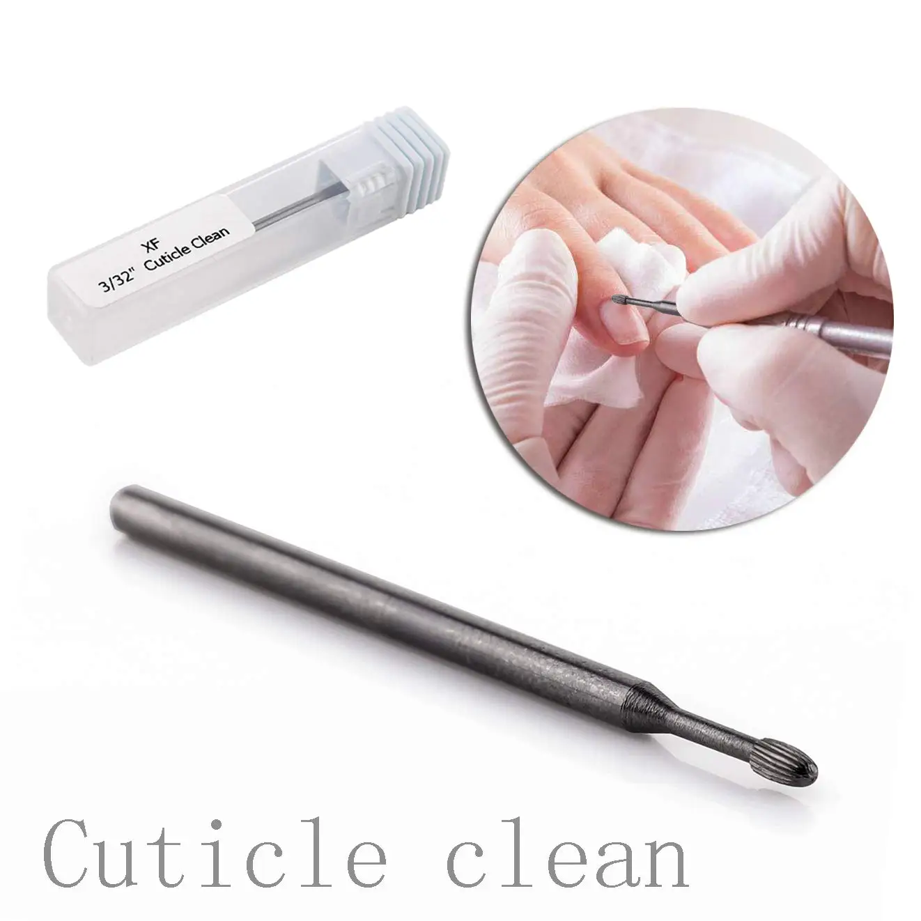 

Tungsten Nail Drill Bits Carbide Drill Bit Cuticle Remover 3/32" For Electric Nail File Machine Manicure Pedicure Professional