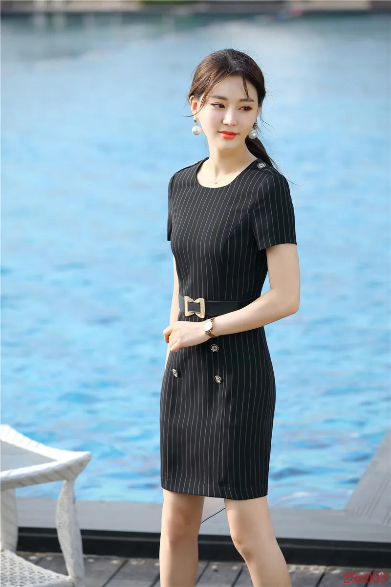 Женские офисные платья с коротким рукавом вечерние OL style новинка 2020 | Женская