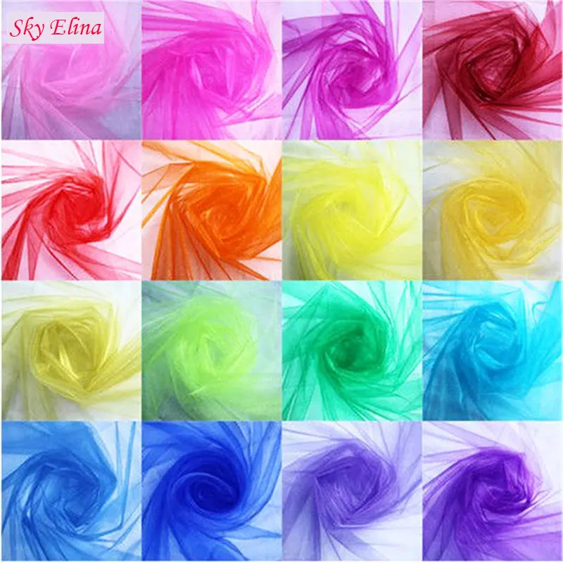 

Baby Shower Party Supplies Wedding Decoration Roll Tulle Fabric Tutu Dress Tulle Roll Organza House Decoration