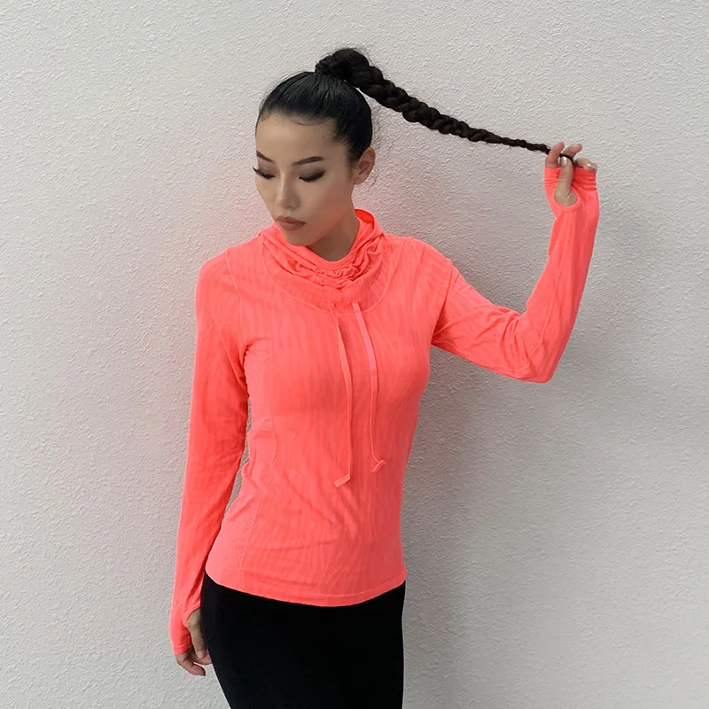 Женское Спортивное повседневное пальто с длинным рукавом для фитнеса и бега