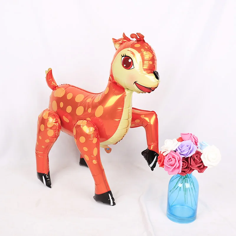 1 шт. 4D гигантский эльф лося олень фольги шары розовый Санта подарки Счастливого