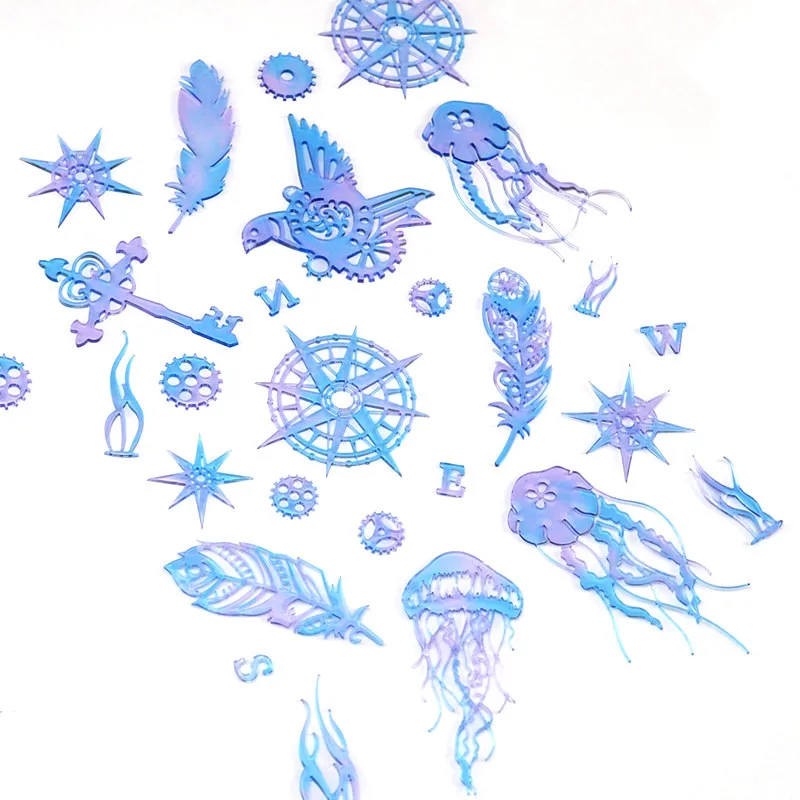 DIY кристальная эпоксидная смола форма Закладка кружевная шестерня птица перо