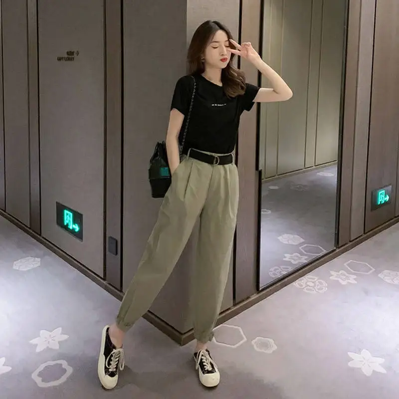 Светоотражающие брюки девять штанов повседневные штаны-шаровары в стиле хип-хоп