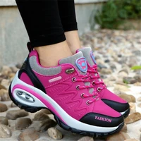 new 2020 women sneakers high quality leather suede air damping hiking shoes non slip shoes woman sport shoes winter