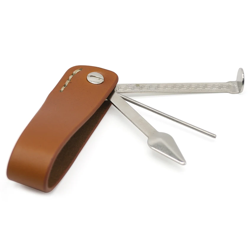 Аксессуары для дымящих труб из нержавеющей стали серебряный нож яловой кожи