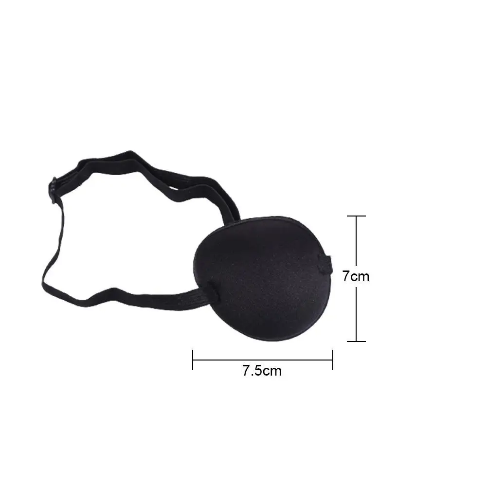 1 Pc Eye Patch Simple Black Color Durable Comfortable Eye Pad Single Eye Patch for Adults Single Eye Mask For Halloween Party images - 6