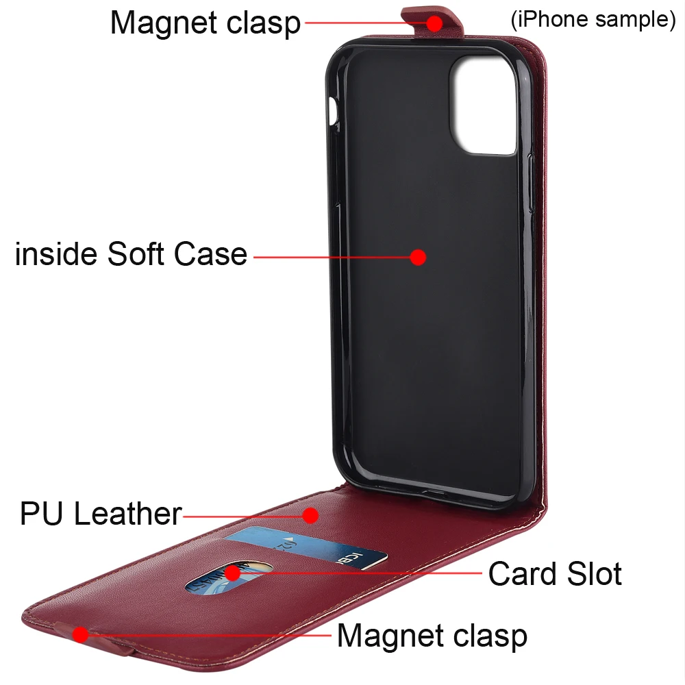 

Flip Up and Down Leather Case for Huawei Nova 8 SE High JSC-AN00 6.53'Vertical Cover for Nova 8SE se Case Phone Bag