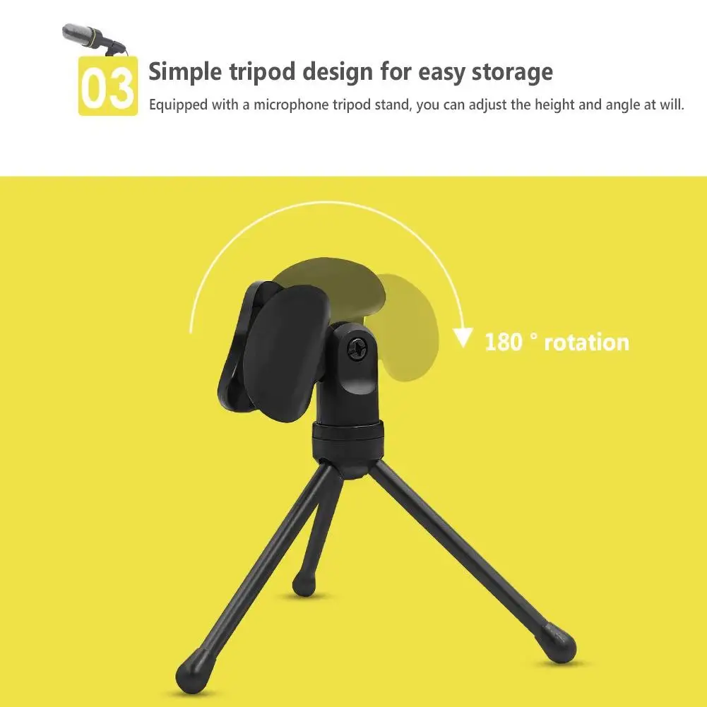3 5 мм штекер аудио передачи звука Запись конденсаторный микрофон с штатив |