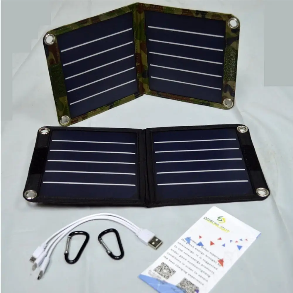 Солнечная панель RG 7 Вт 5 В USB выход портативный складной внешний аккумулятор