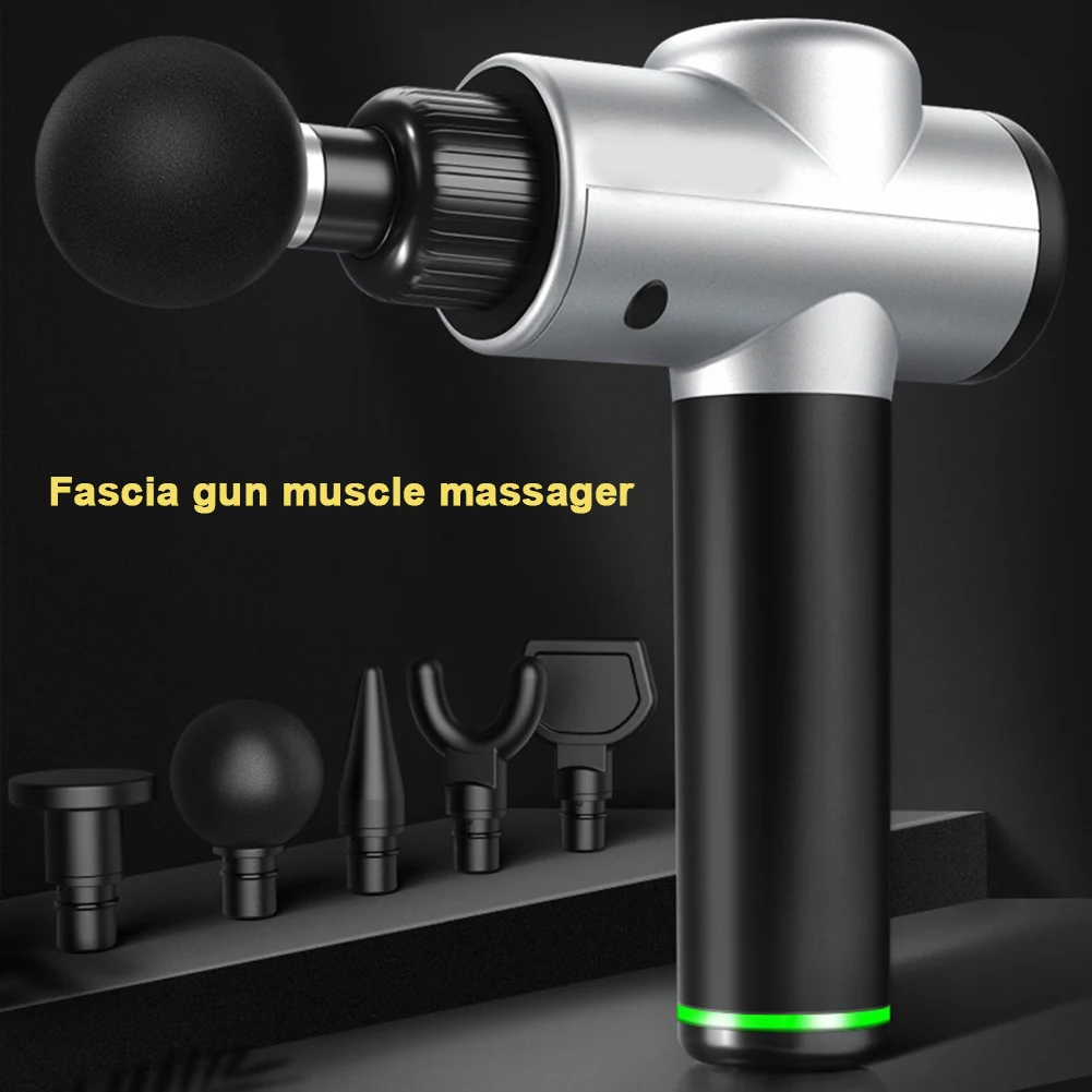Массажный пистолет фасции пистолет/ткань глубокий мышечный массажер/шумоподавление немой стимуляции мышц облегчение боли перкуссия обучение