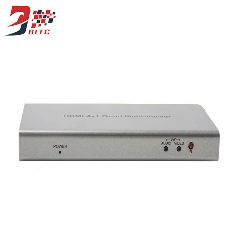 SZBITC HDMI 4x1 Quad мульти-просмотра бесшовный коммутатор 4 в 1 выход HDMI коммутатор 1080 P/60 Гц с 4 HD цифровым видеосигналом для одного телевизора