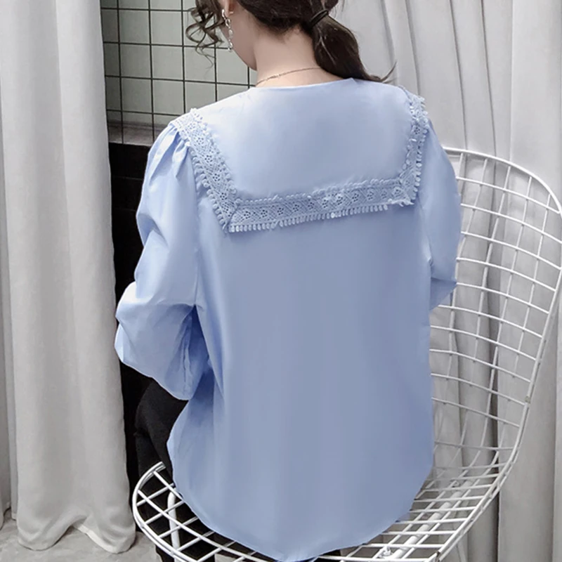 Женская шифоновая рубашка с оборками элегантная однотонная офисная блузка