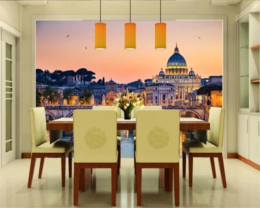 Пользовательские Современные модные европейские Сумерки стерео фоновые картины