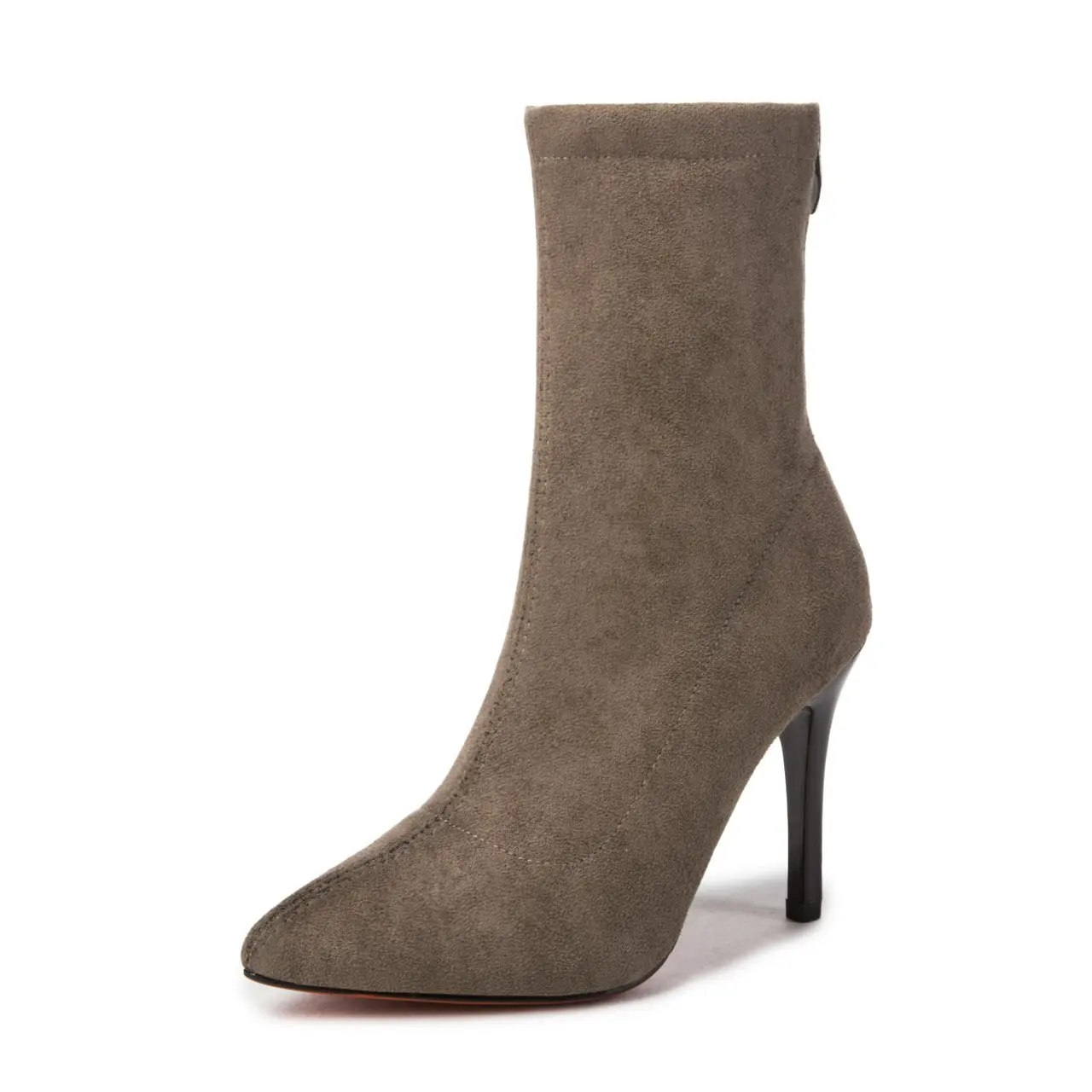 

Hot Boots Elastic Pointed Toe Boots Thin Heels Women Black Ankle Winter Boots Zip Chelsea Botines De Mujer 2021 Zapatos De Mujer