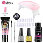 Набор полигелей Mobray для наращивания ногтей полный набор для маникюра Набор для быстрого наращивания ногтей набор строительных полигелей для ногтей набор инструментов