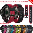 Ремешок силиконовый для наручных часов Garmin Fenix 6X 6Pro 5X 5 Fenix 7X 7 3HR 26 22 мм