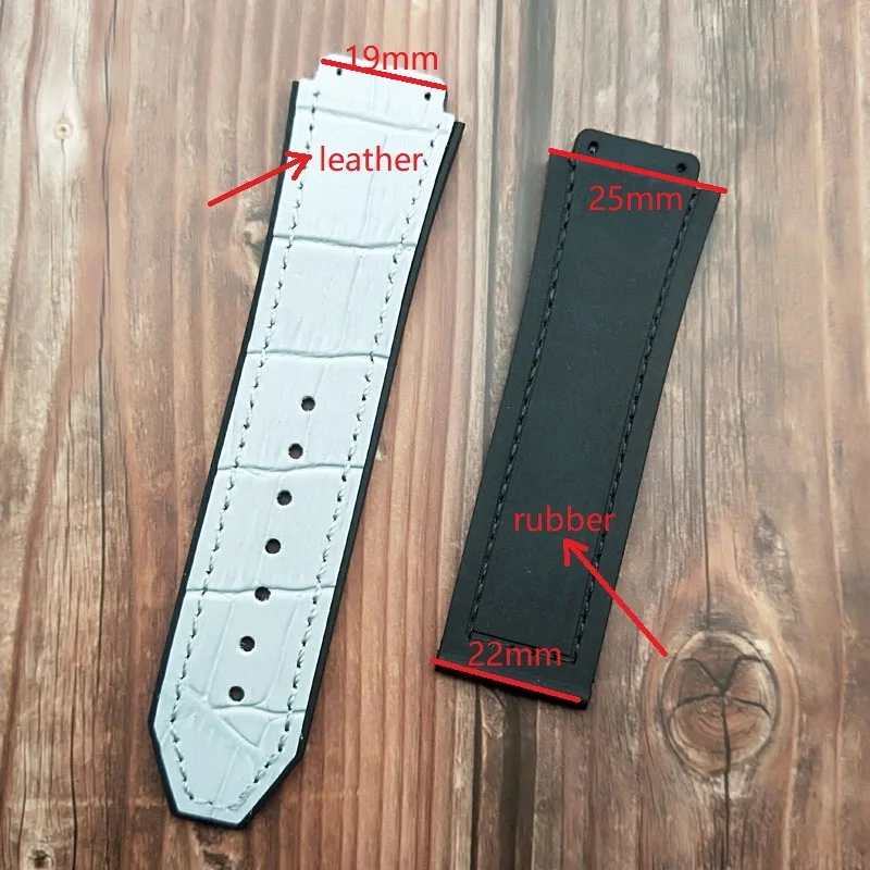 Ремешок из коровьей кожи для мужчин и женщин резиновый браслет наручных часов
