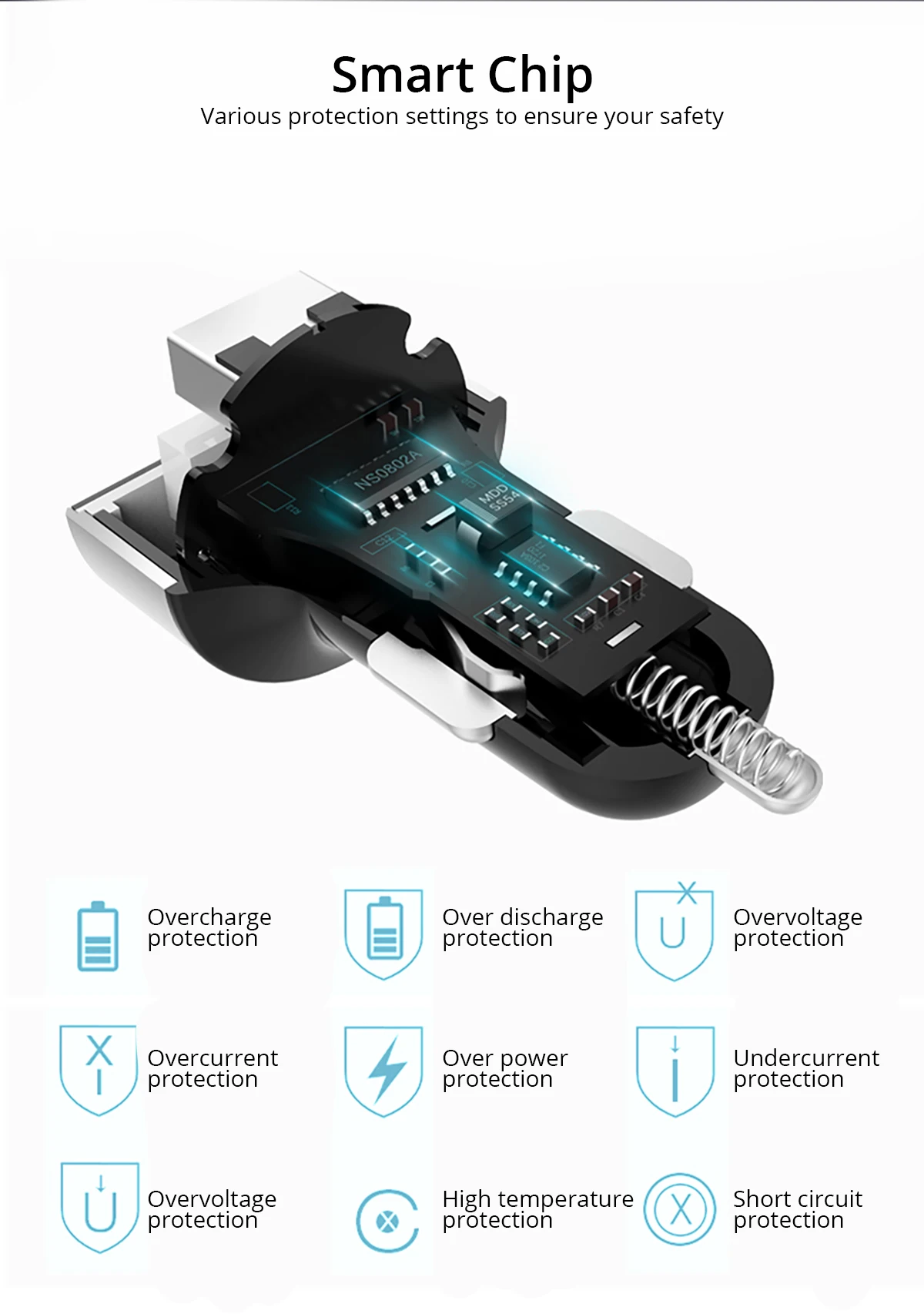 Ankndo устройство для автомобиля с двумя портами USB Зарядное устройство QC3.0 QC2.0 Быстрая зарядка 2-Порты и разъёмы телефона автомобиля-Зарядное устройство Автомобильный адаптер USB 5V3. 1A Универсальный автомобильный адаптер для зарядного устройства