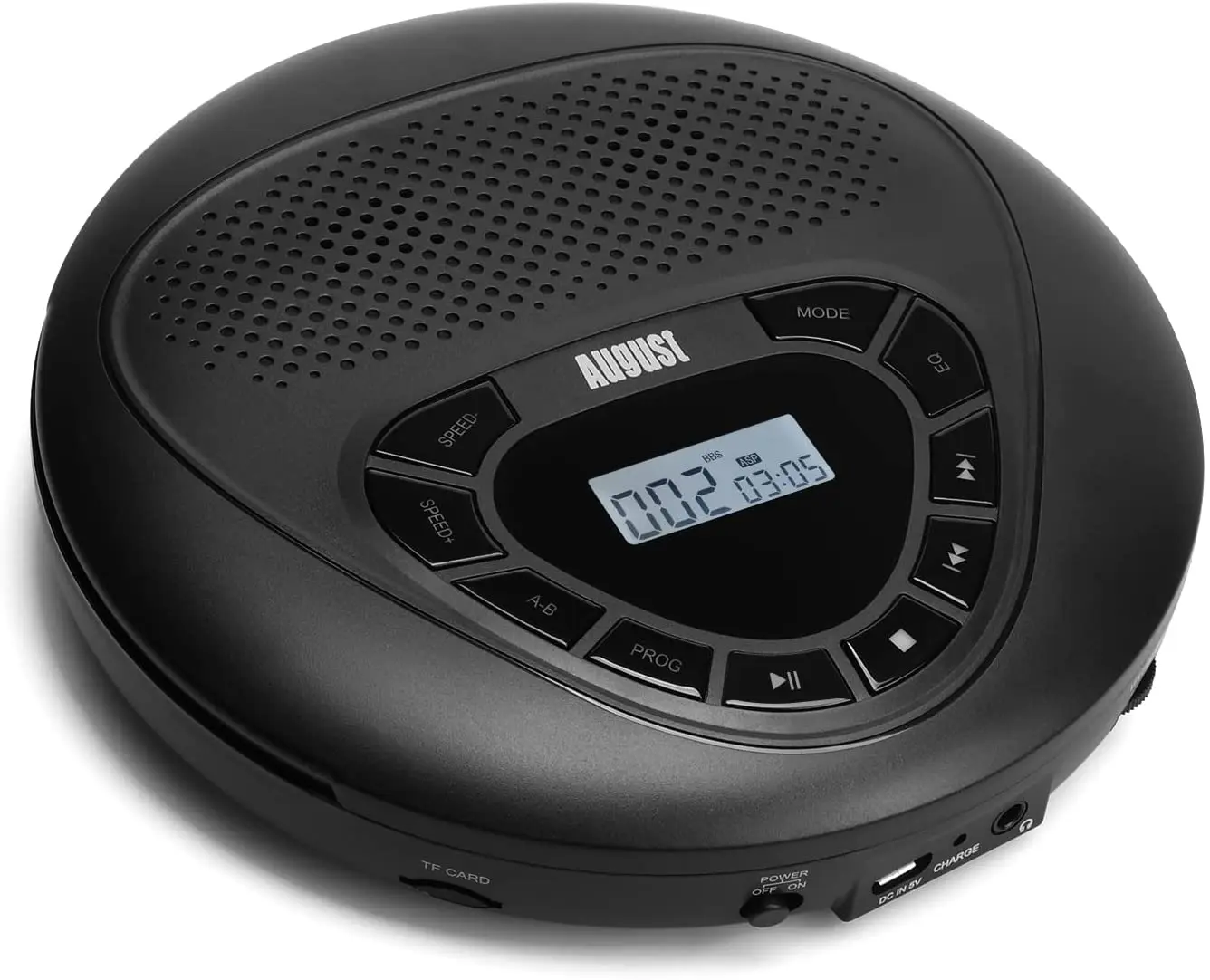 Leitor de cd Fone de Ouvido Player com Cabo Agosto Portátil Alta Fidelidade Reproductor Música cd Recarregável Aux Apoio tf Cartão Se10