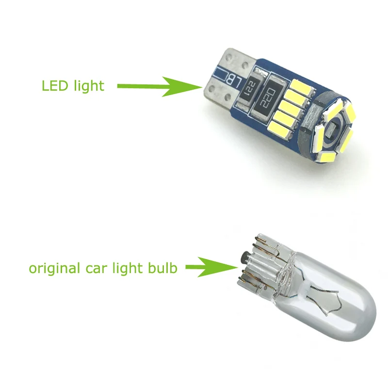 2 шт. светодиодный светильник для оформления номерного знака Лампа W5W T10 194 Для