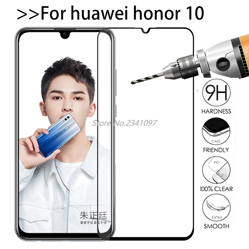 Для Huawei Honor 10 Lite стекло полное покрытие закаленное Honer Light lite Honor10lite Honor10 6 21