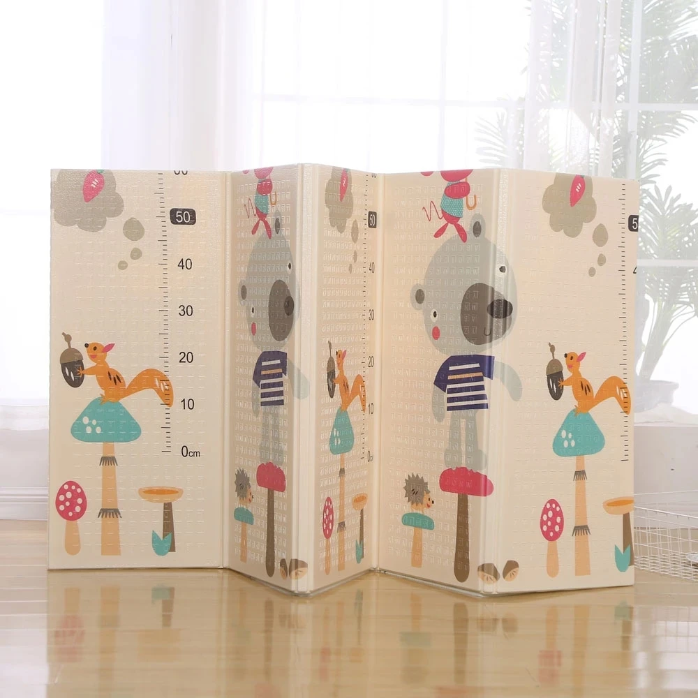 

Foldable Baby Play Mat Xpe Puzzle Children's Mat Thickened Baby Room Crawling Pad Folding Mat Baby Carpet Splicing Climbing Mat