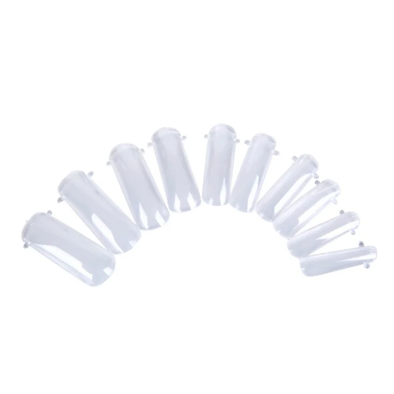 100 шт./компл. накладные ногти Двойная форма ногтевая система акриловые для