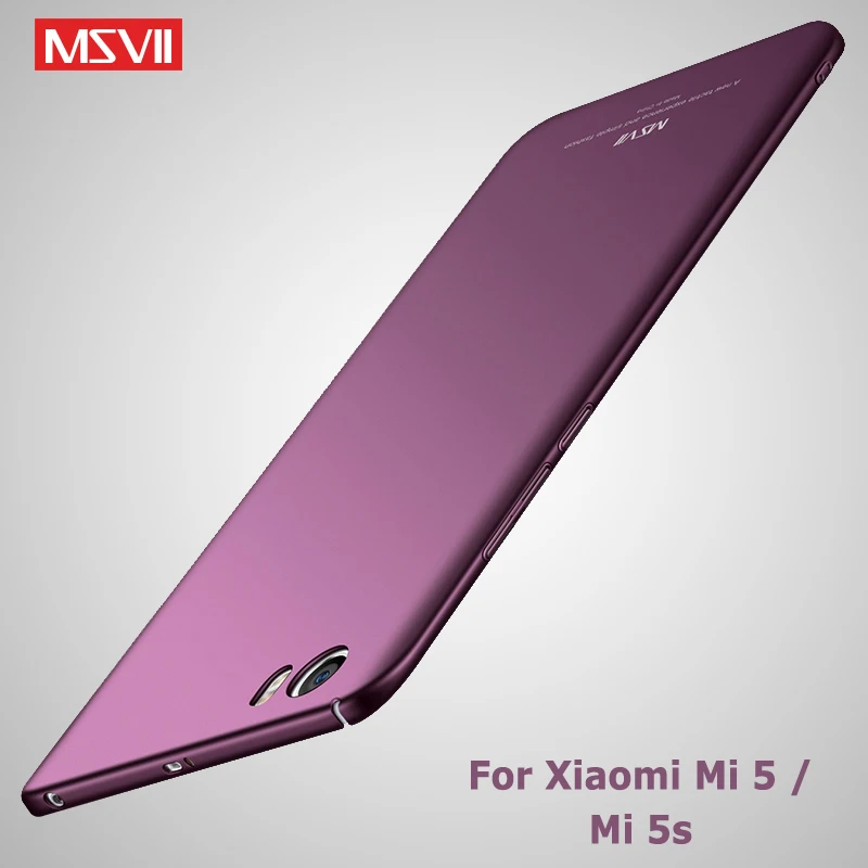 Mi 5 mi 5S чехол Msvii матовый чехол для Xiaomi mi 5 mi 5S Pro Чехол Xio mi 5X mi 5X Hrad PC чехол для Xiaomi mi 5S mi 5 S Чехол для телефона s