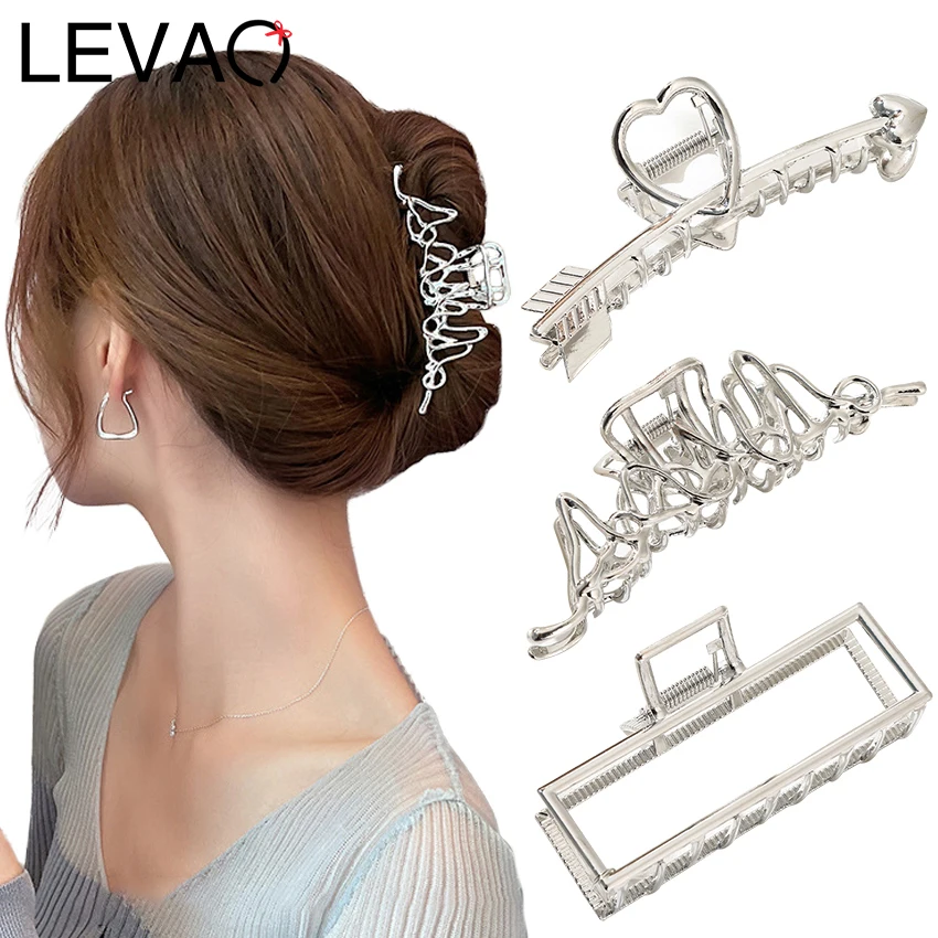 

LEVAO Ladies Imitation Metal Exquisite Hairpin High-Quality Luxury Decorative Hairpin Fashion Autumn And Winter Hair Accessories
