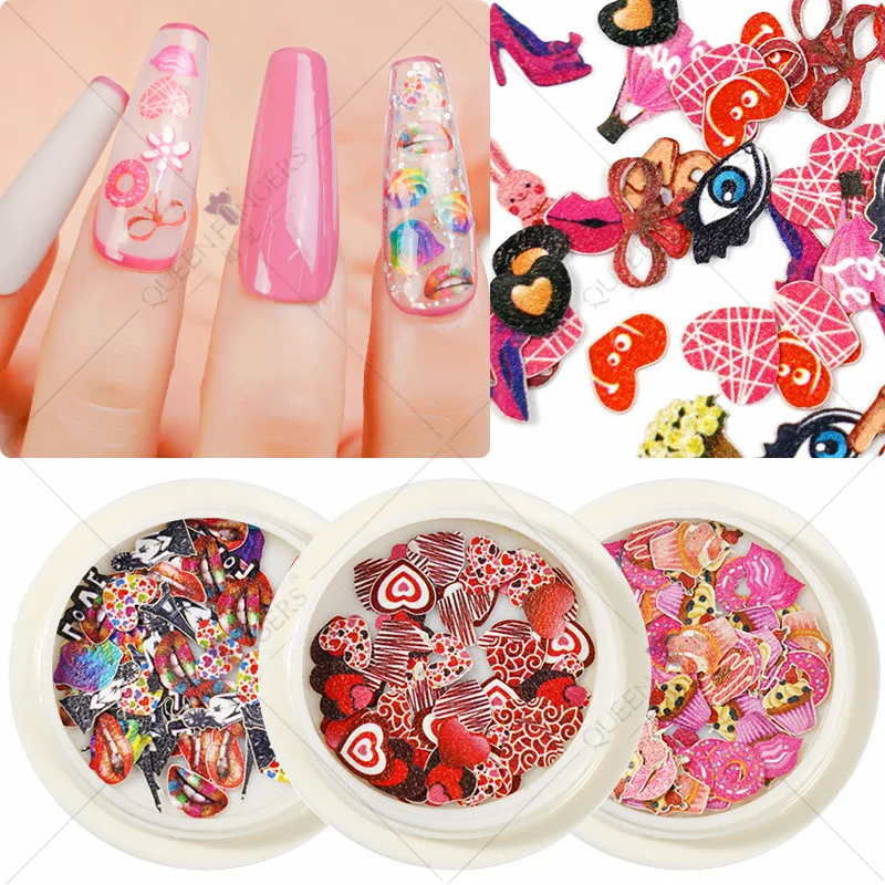 

2022 Mixed Flowers Nail Art Wood Pulp Small Daisy Rose Fresh Pastoral Nail Dried Flower Patch DIY Nail Art Decoration Jewelry