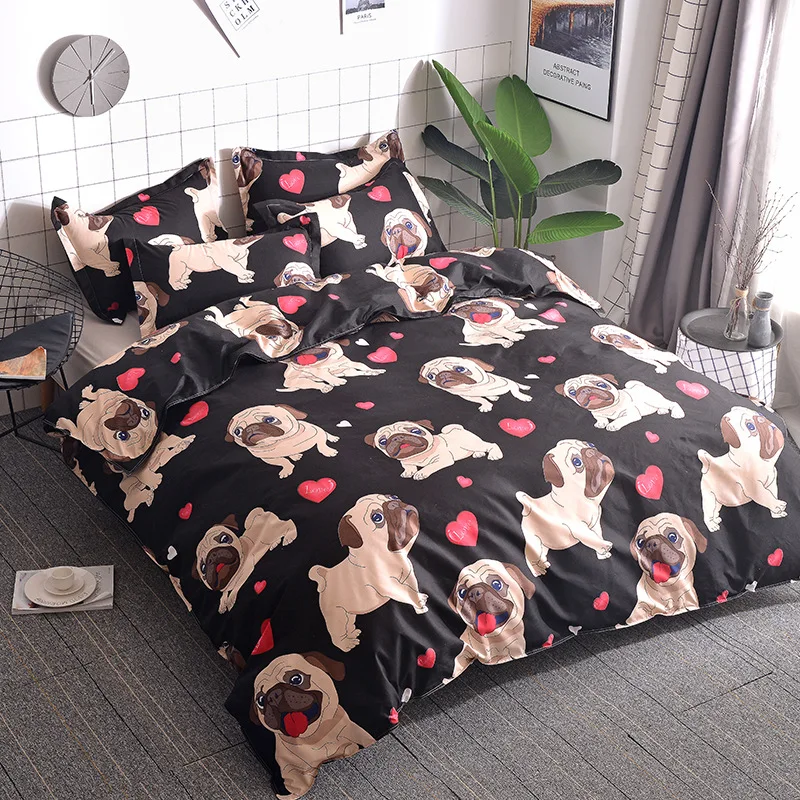 

Hot Selling Bedding Bulldog Dog Quilt Cover Pillow Cover No Sheet Set