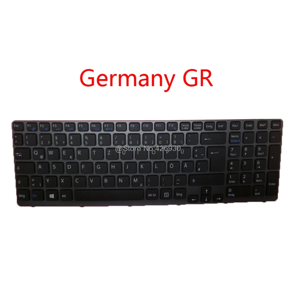 Laptop SP NE GK UK GR TR Keyboard For SONY VAIO SVE15 Series Nordic Greek United Kingdom Germany Turkey Spanish new | Компьютеры и