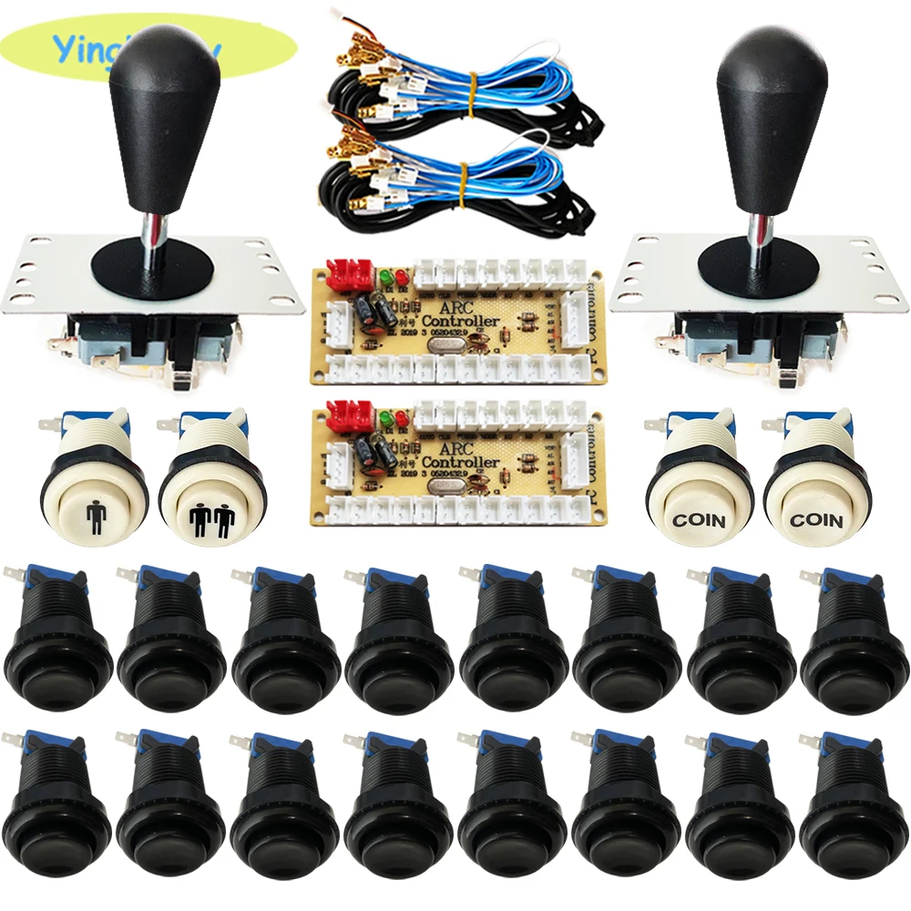 2 игрока аркадный Шкаф diy kit Нулевая задержка mando usb кодировщик для ПК Raspberry PI happ тип