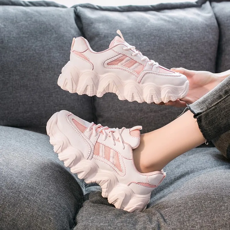 Модная женская повседневная обувь кроссовки Легкая сетчатая дышащая