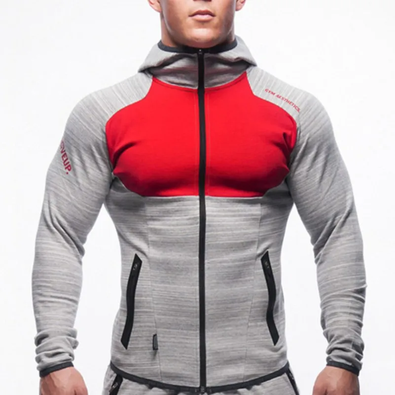 Hoodies 2 Shark Bay фитнес мужские толстовки брендовая одежда мужская толстовка на молнии Повседневная Толстовка мужские облегающие куртки с капюшоном - Цвет: Hoodies 2