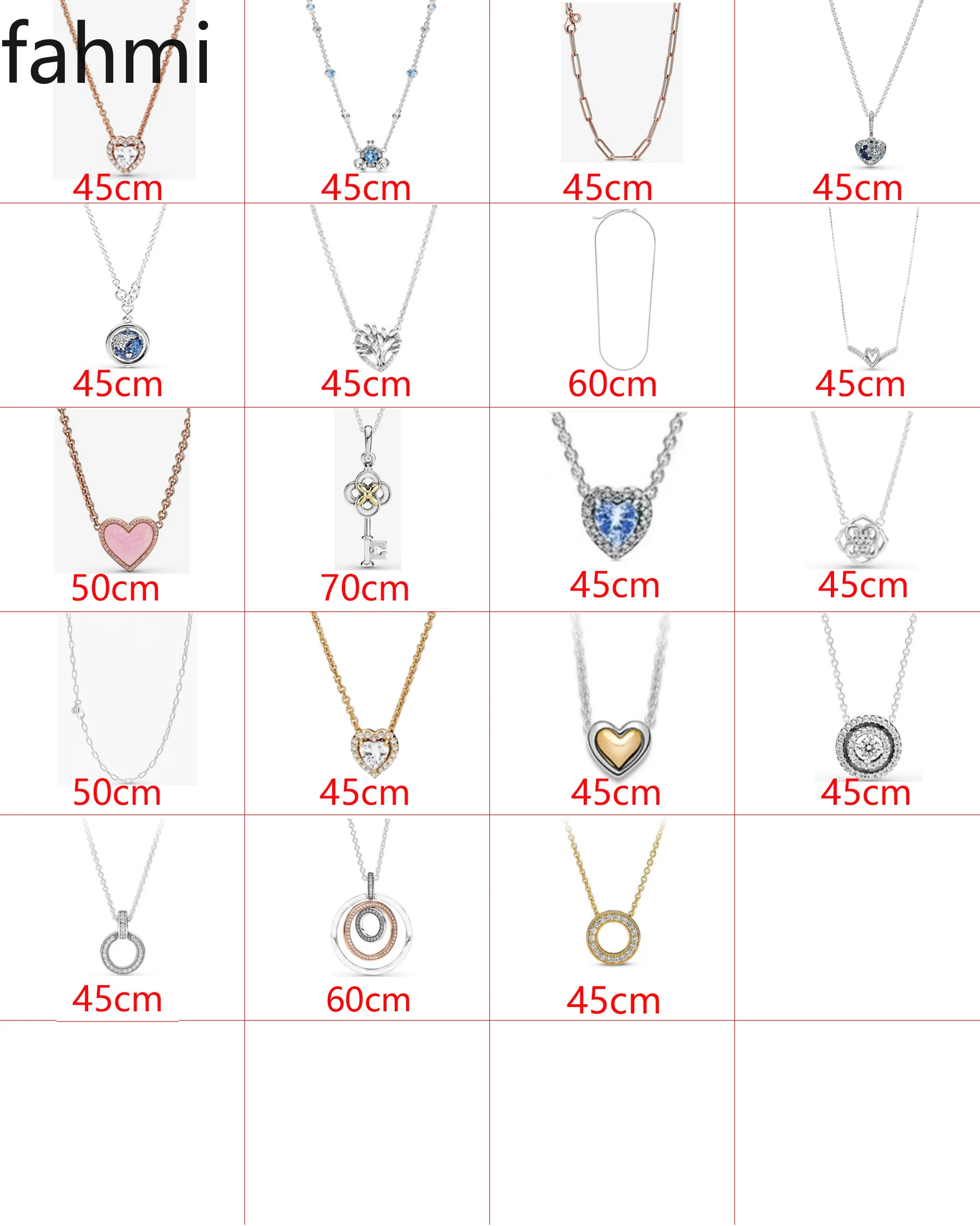 

Модное оригинальное ожерелье Fahmi из стерлингового серебра 925 пробы с героями мультфильмов «сделай сам», ювелирные изделия, прямые продажи с ...