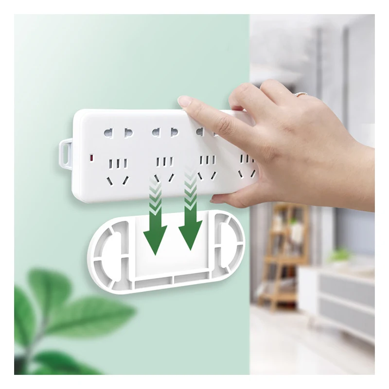 Самоклеющиеся Силовые полосы фиксатор настольная розетка Кабельный органайзер