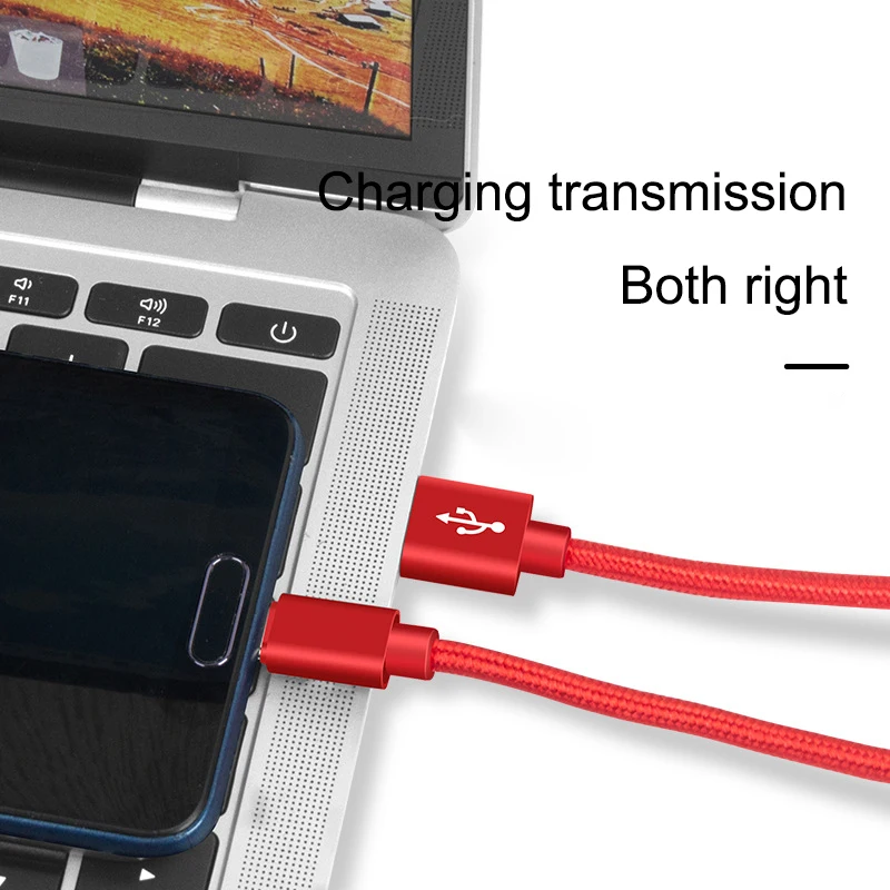 

Type-C Micro USB charging cable for iphone Android mobile phone 1/1.5/2m fast charging cord for huawei xiaomi redmi samsung