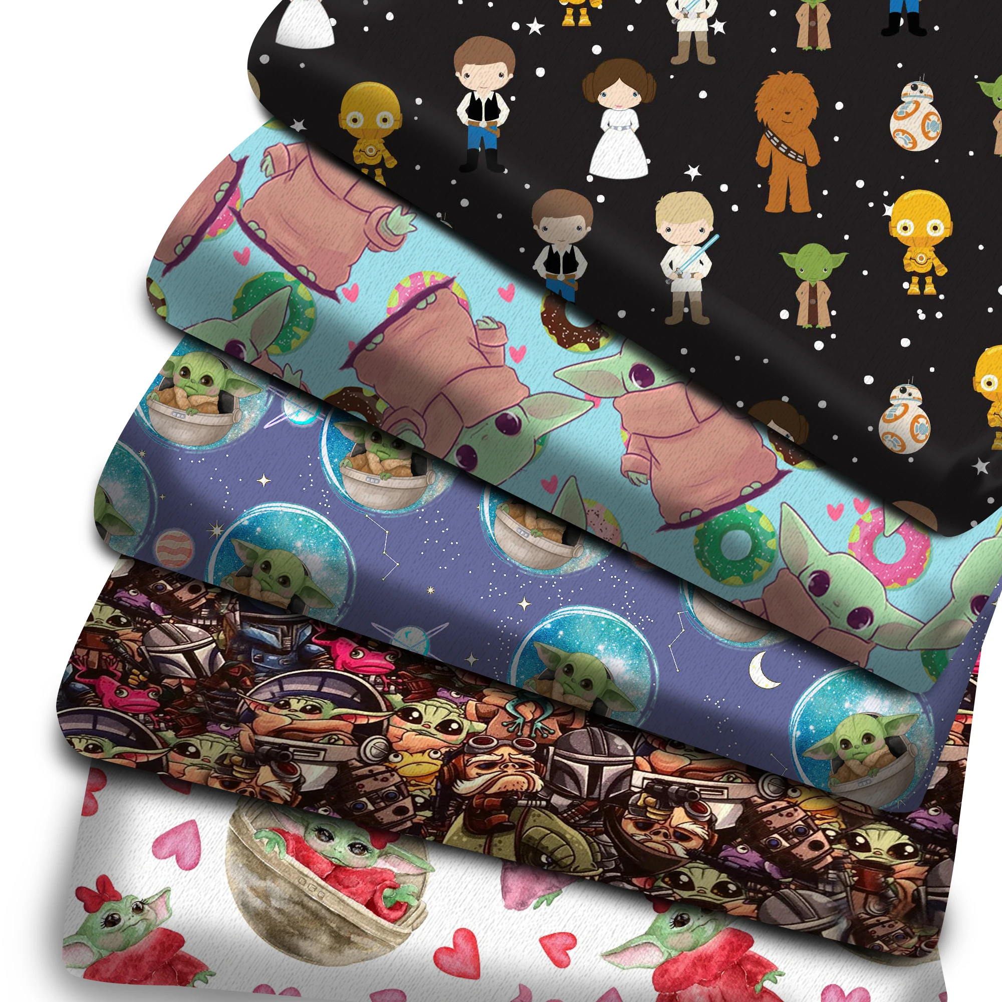 

50*145cm Cartoon Patchwork Printed Polyester Cotton/Pure Cotton Fabric for Tissue Sewing Quilting Fabrics Needlework DIY,c11454