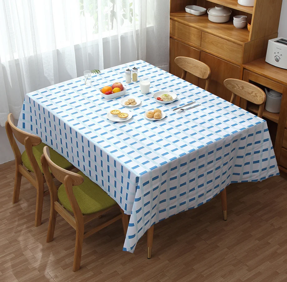 Скандинавском стиле с принтом в полоску PEVA скатерть масло-непромокаемая