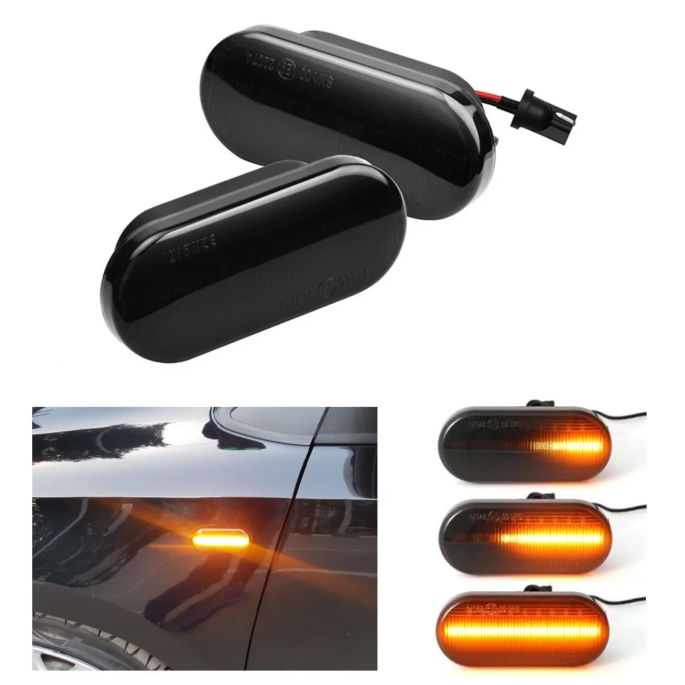 2x для Volkswagen VW Bora Golf 3 4 Passat 3B Polo 6N Sharan Vento T5 SEAT Ibiza Динамический светодиодный